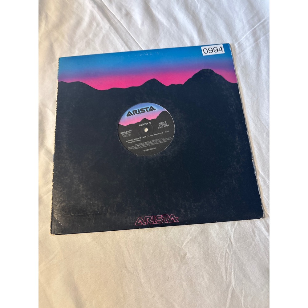 Arista Kenny G Vinyl Record 12" Black Good What Does It Take AD1-9517 Single